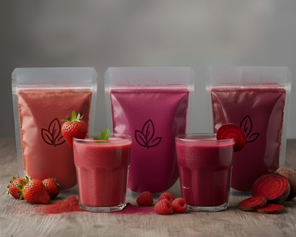 poudre de fruit énergie rose UBAANI